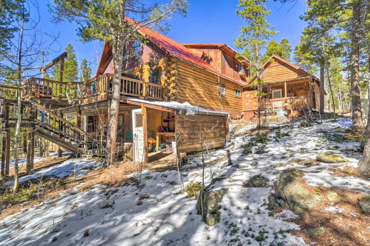 Secluded Black Hawk Log Cabin With Fire Pit! Zewnętrze zdjęcie