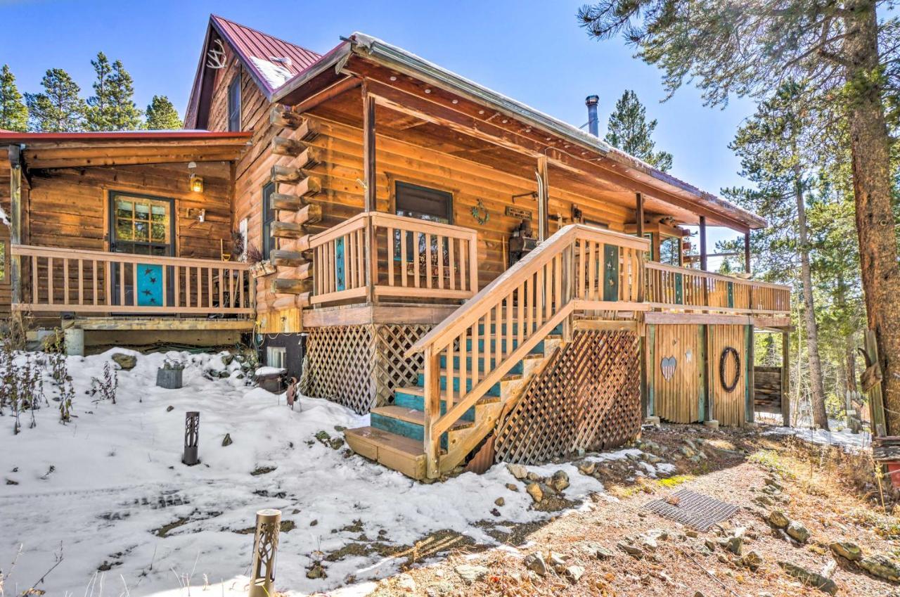 Secluded Black Hawk Log Cabin With Fire Pit! Zewnętrze zdjęcie
