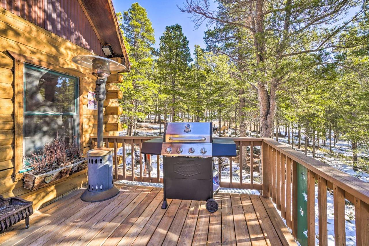 Secluded Black Hawk Log Cabin With Fire Pit! Zewnętrze zdjęcie